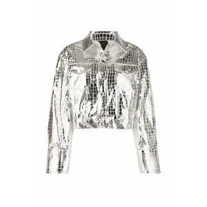 Just Cavalli Croc-effect metallic jacket